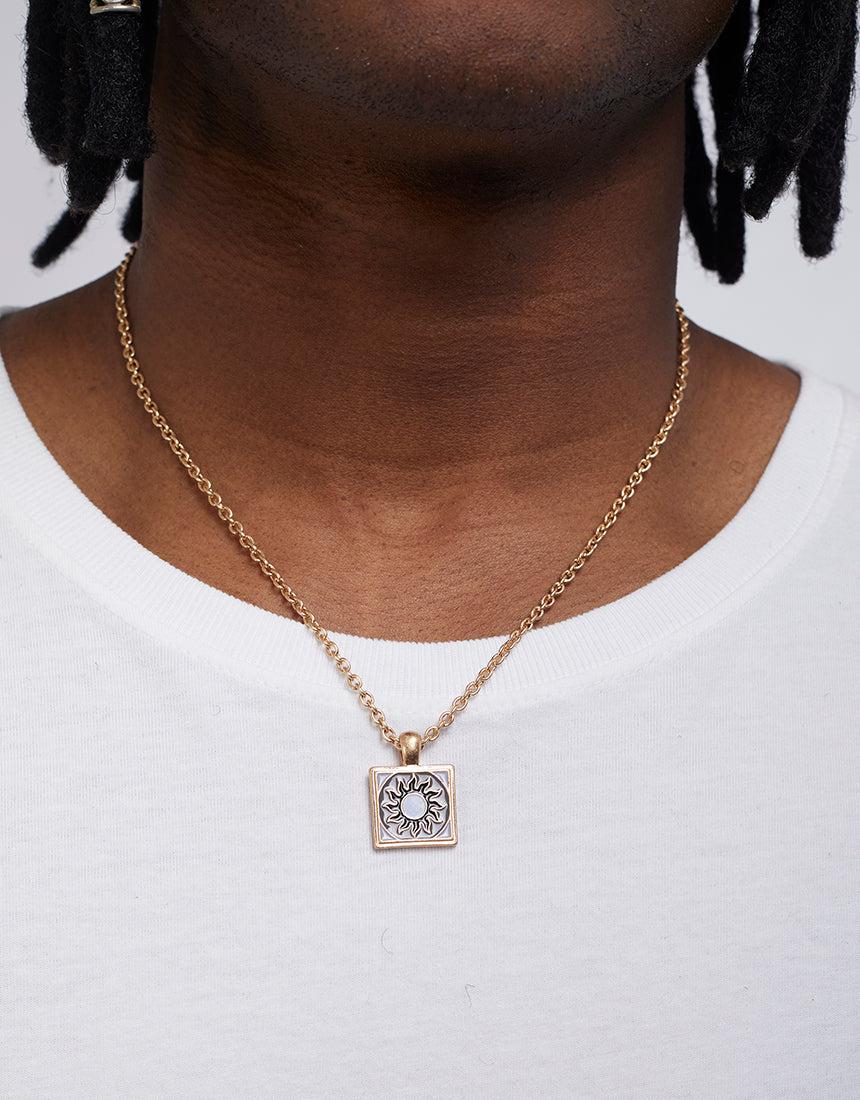 Icon-Calypso Enamel Necklace Gold-Edge Clothing
