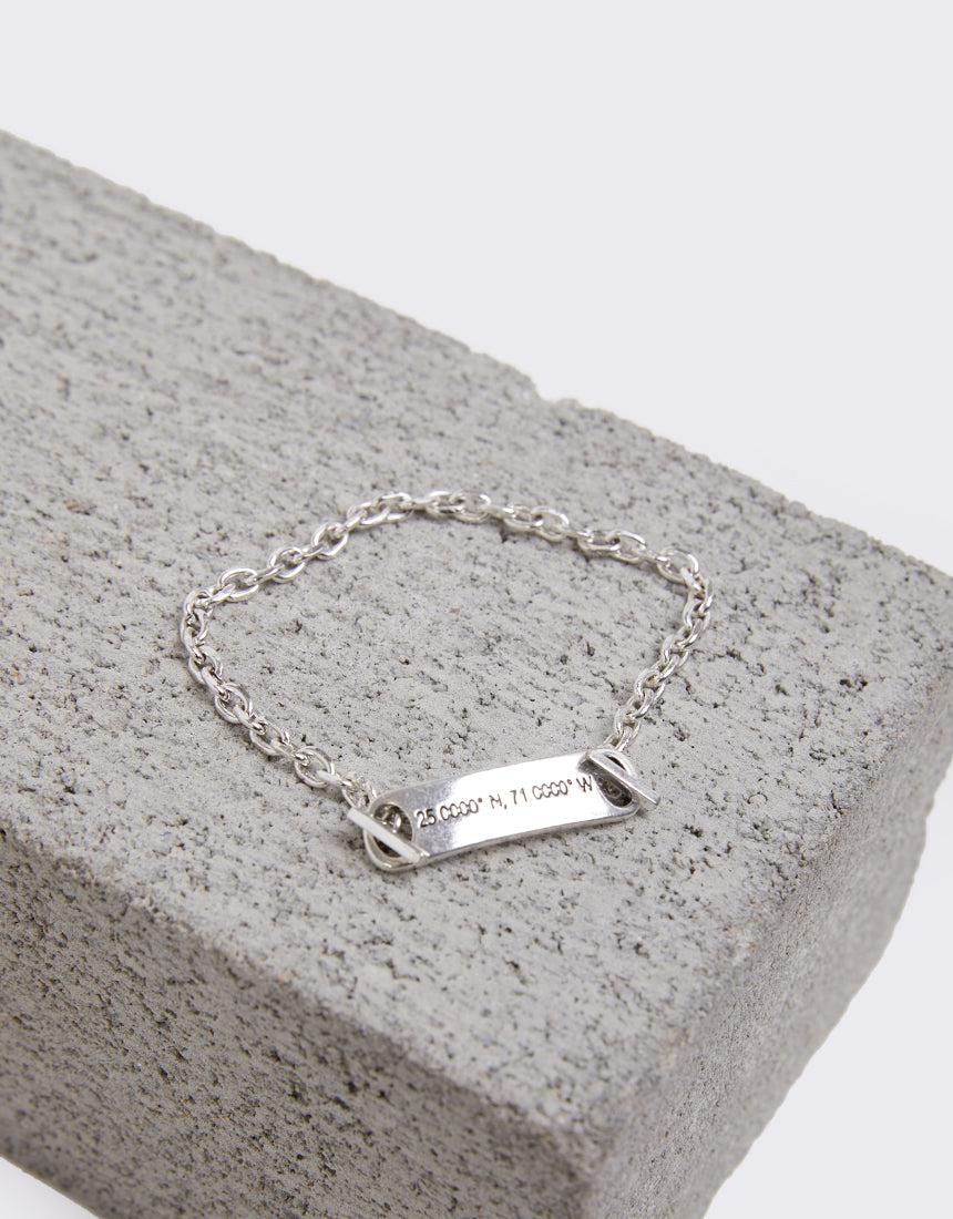 Icon-Coordinates Id Bracelet Silver-Edge Clothing