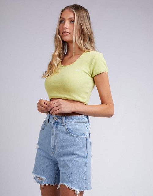 Lee-Urban Hype Crop Lime Sherbert-Edge Clothing