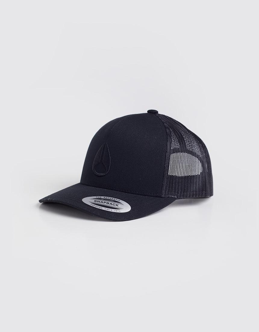 Nixon-Iconed Trucker Hat Black Black-Edge Clothing