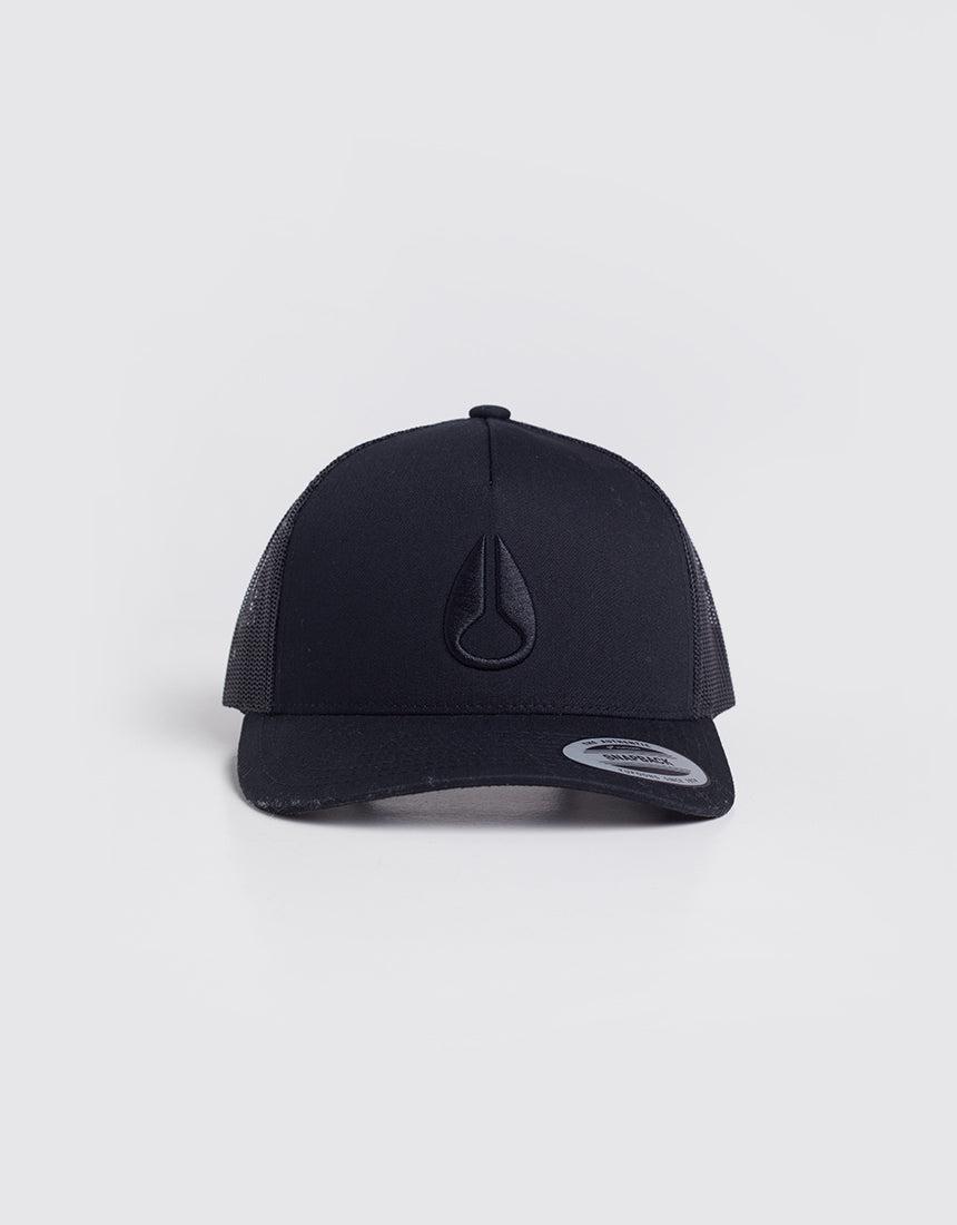Nixon-Iconed Trucker Hat Black Black-Edge Clothing