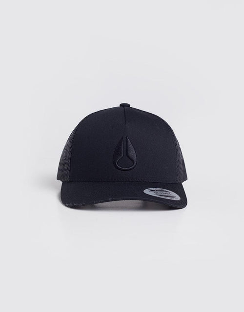 Nixon-Iconed Trucker Hat Black Black-Edge Clothing