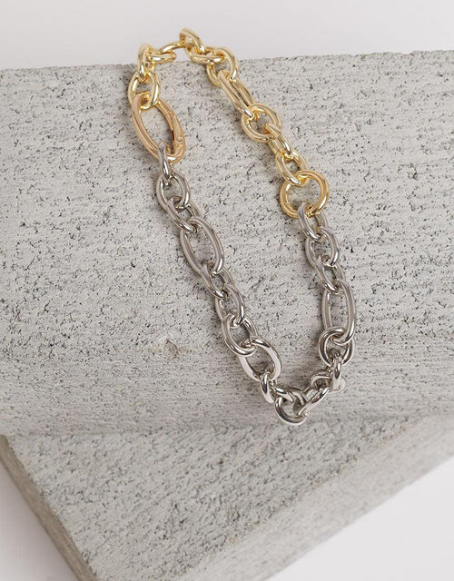 Peta and Jain-Blaze Necklace Gold And Silver-Edge Clothing