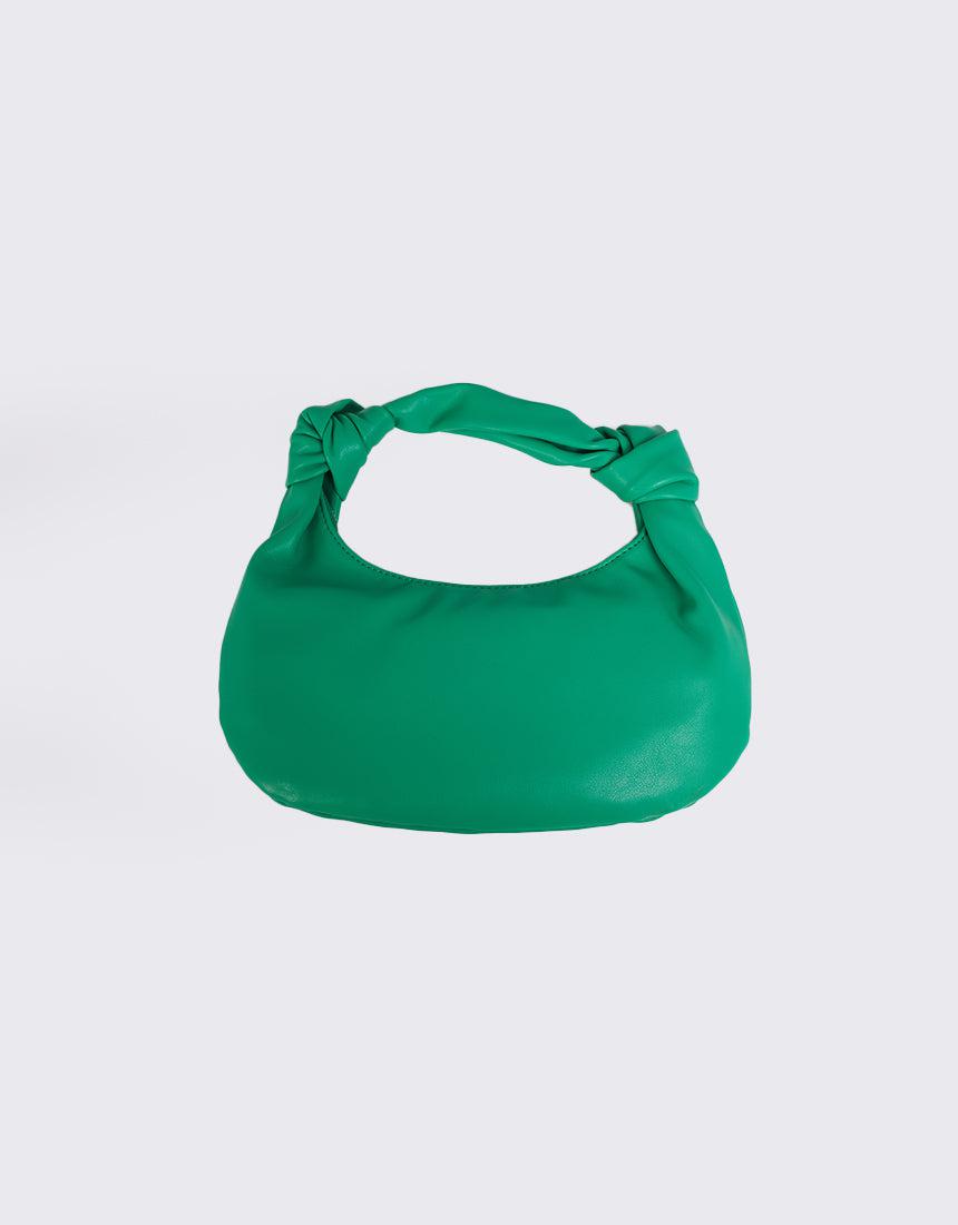 Peta and Jain-Briley Mini Grip Handle Bag Grass Green-Edge Clothing