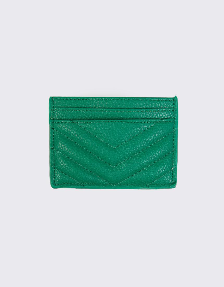 Peta and Jain-Izzy Card Holder Green Pebble-Edge Clothing