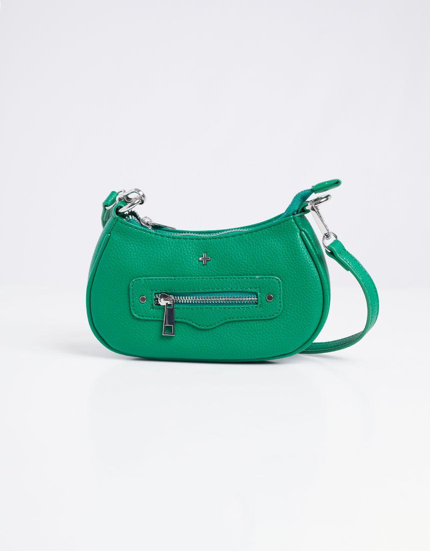 Novo Shoulder Bag W Chain Green Pebble