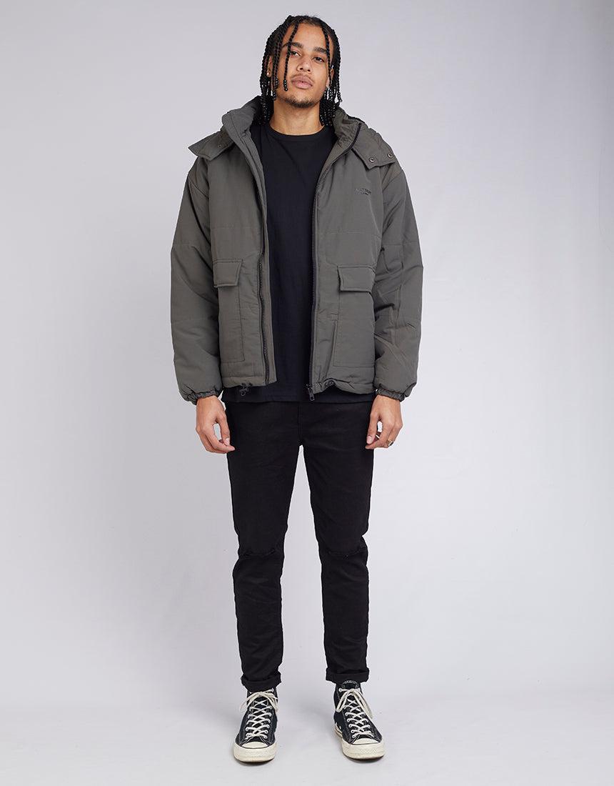 Silent Theory-Defeat Nylon Jacket Khaki-Edge Clothing