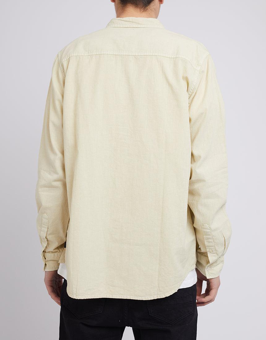 Silent Theory-Hemp L/s Shirt Tan-Edge Clothing