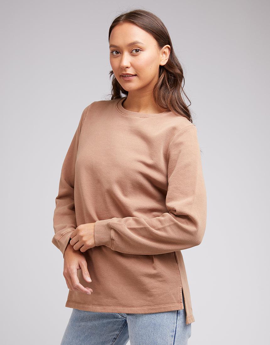 Silent Theory Ladies-Empire Crew Tan-Edge Clothing