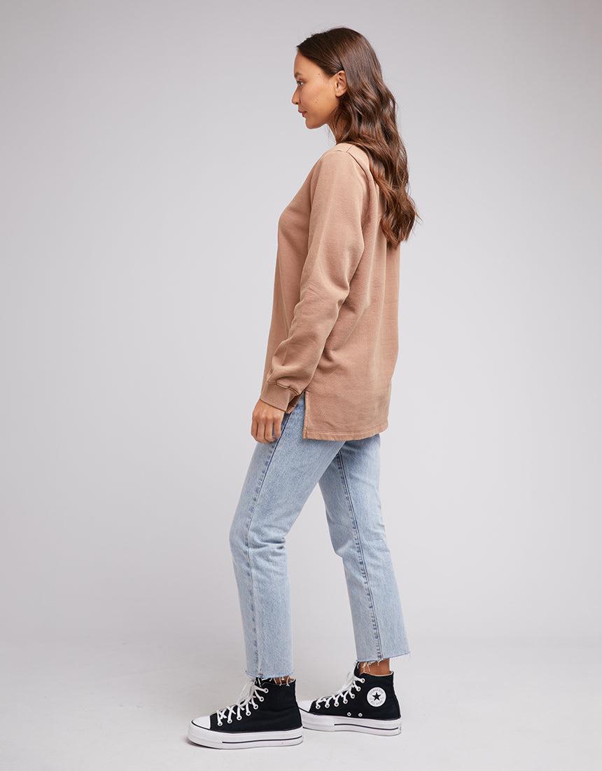 Silent Theory Ladies-Empire Crew Tan-Edge Clothing