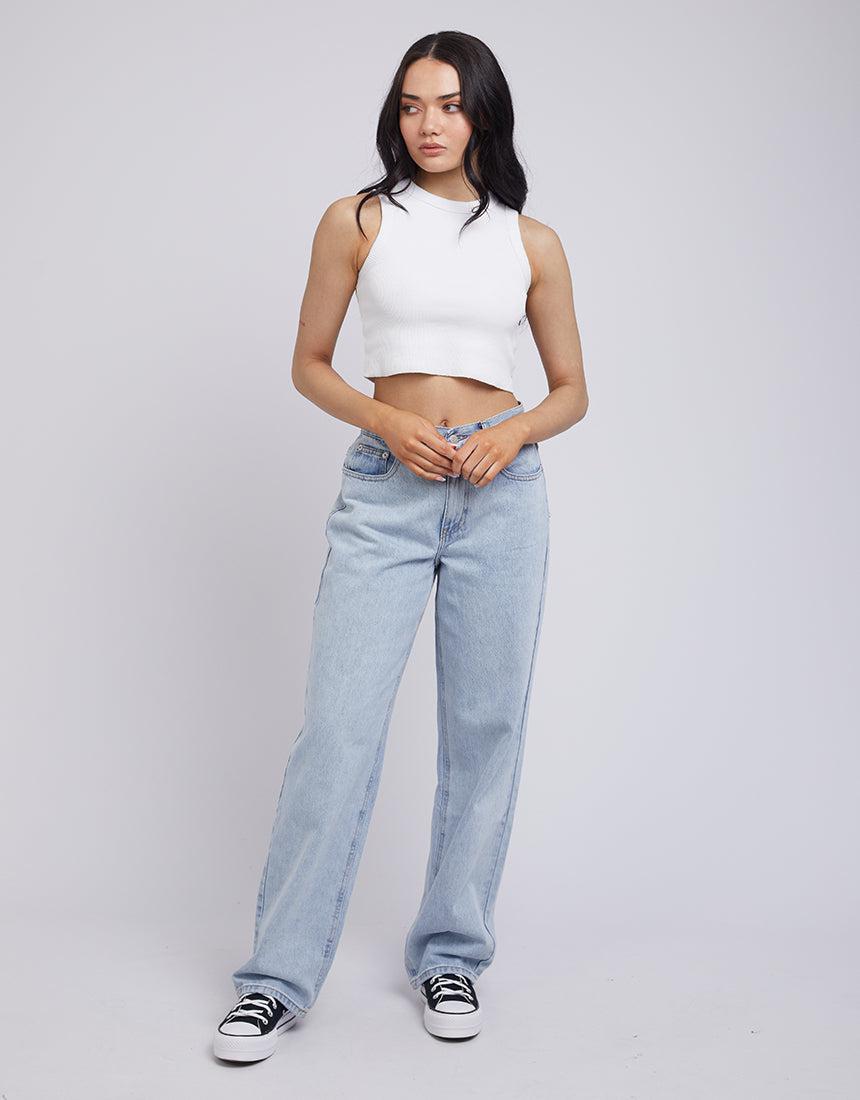 Silent Theory Ladies-Jade Baggy Jean Light Blue-Edge Clothing