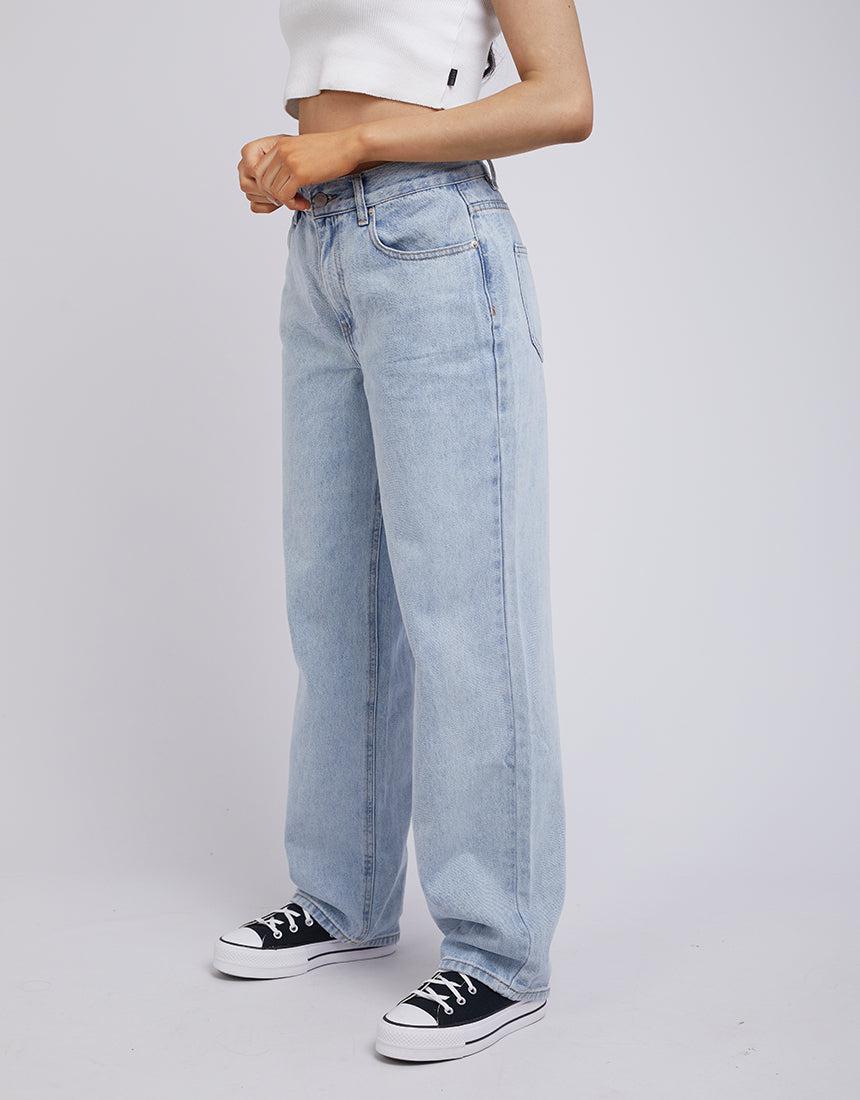 Silent Theory Ladies-Jade Baggy Jean Light Blue-Edge Clothing