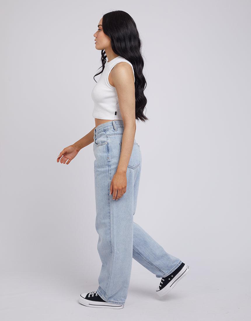 Silent Theory Ladies-Jade Baggy Jean Light Blue-Edge Clothing