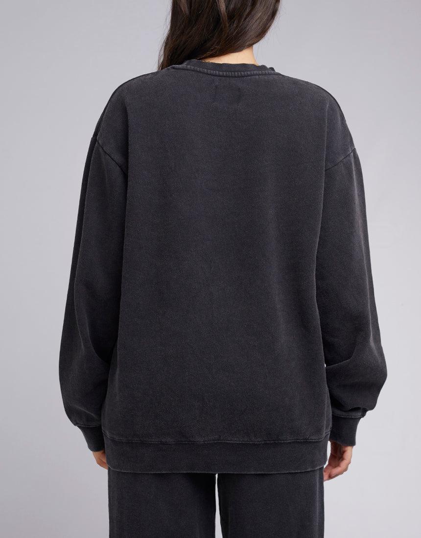 Silent Theory One-Society Crew Washed Black-Edge Clothing