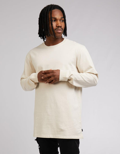 Silent Theory-Standard Fit L/s Tee Natural-Edge Clothing