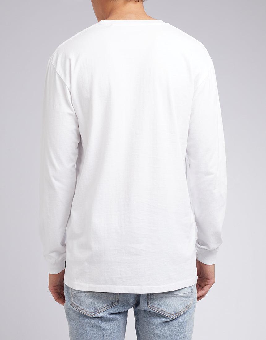 Silent Theory-Standard Fit L/s Tee White-Edge Clothing