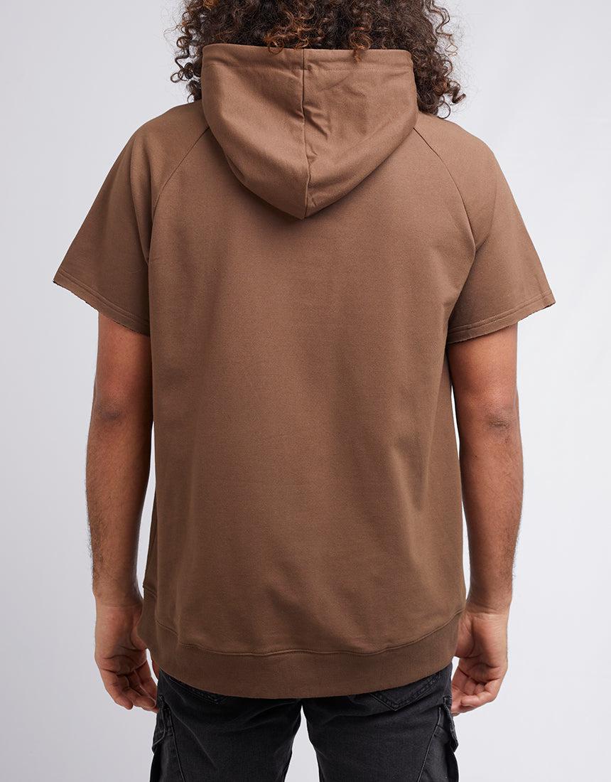St. Goliath-Assist Fleece Tee Brown-Edge Clothing