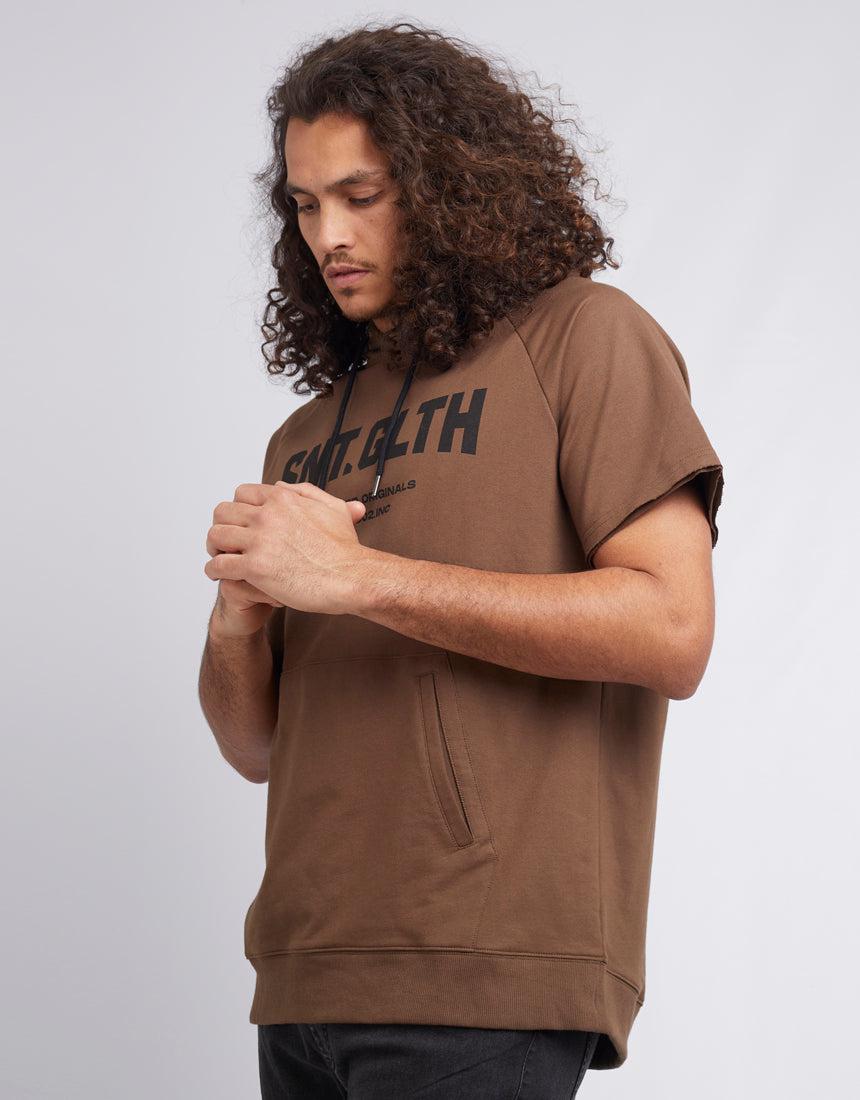 St. Goliath-Assist Fleece Tee Brown-Edge Clothing