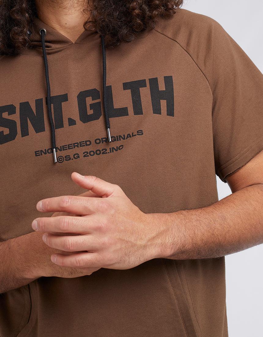 St. Goliath-Assist Fleece Tee Brown-Edge Clothing
