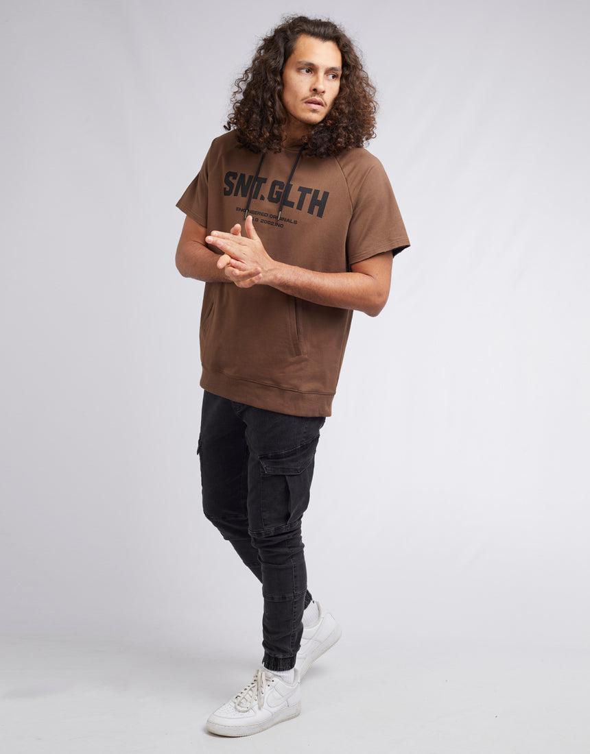 St. Goliath-Assist Fleece Tee Brown-Edge Clothing
