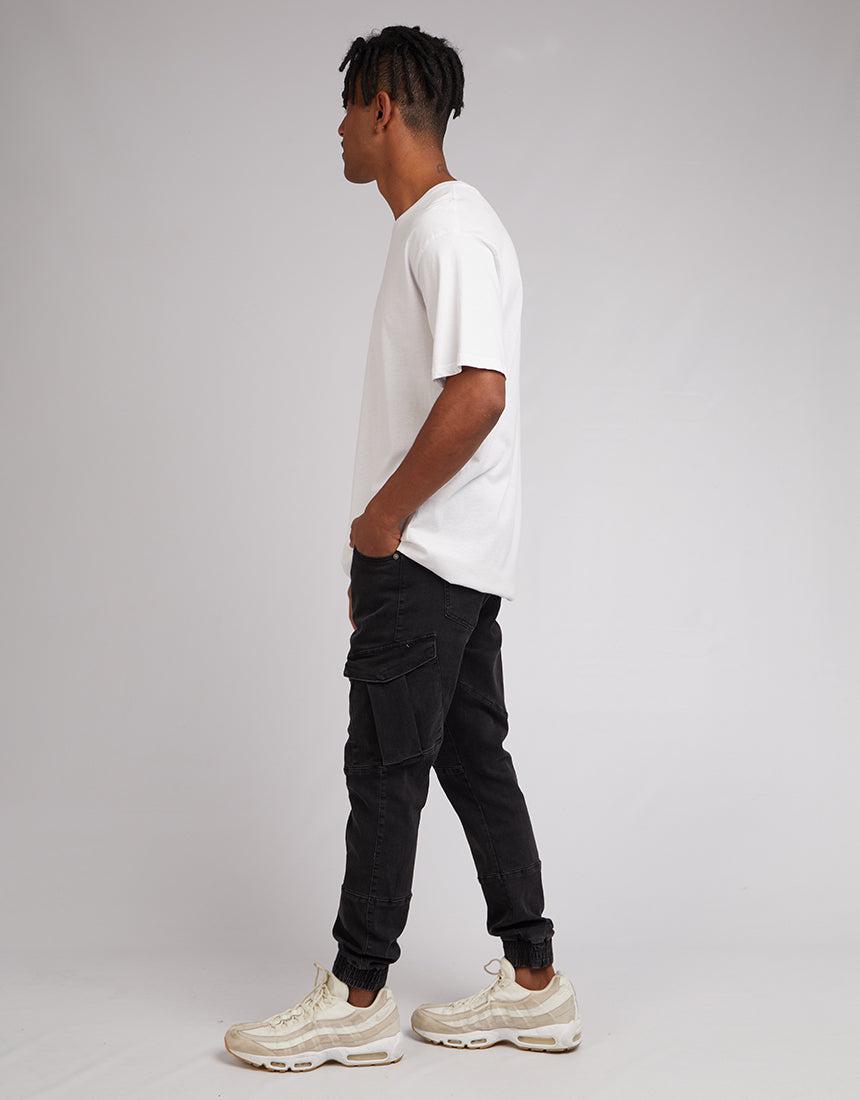 St. Goliath-Oxide Cargo Pant Washed Black-Edge Clothing