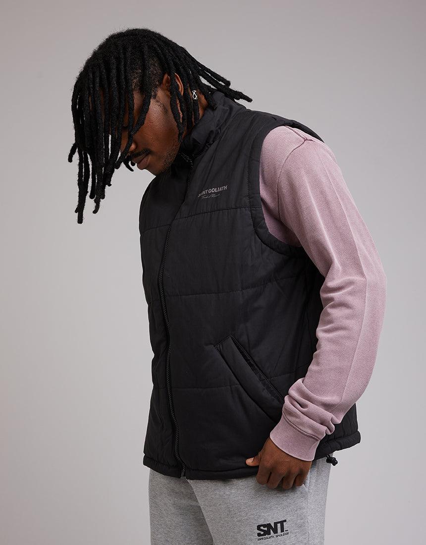 St. Goliath-Panelled Vest Black-Edge Clothing
