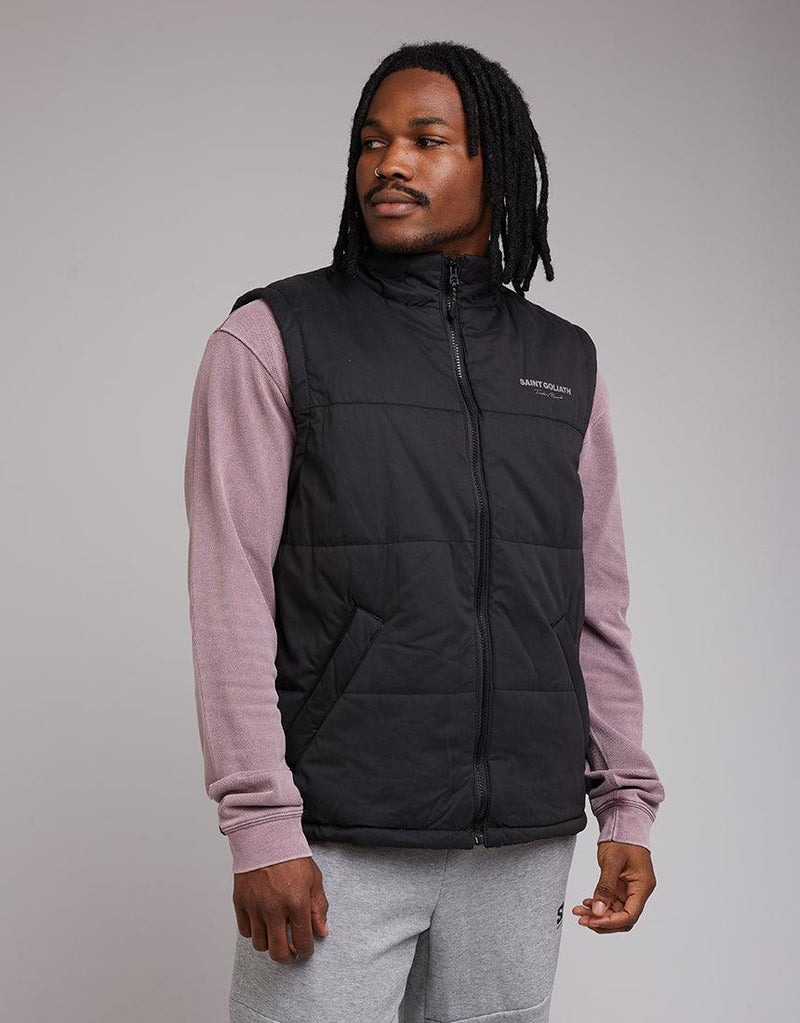 St. Goliath-Panelled Vest Black-Edge Clothing