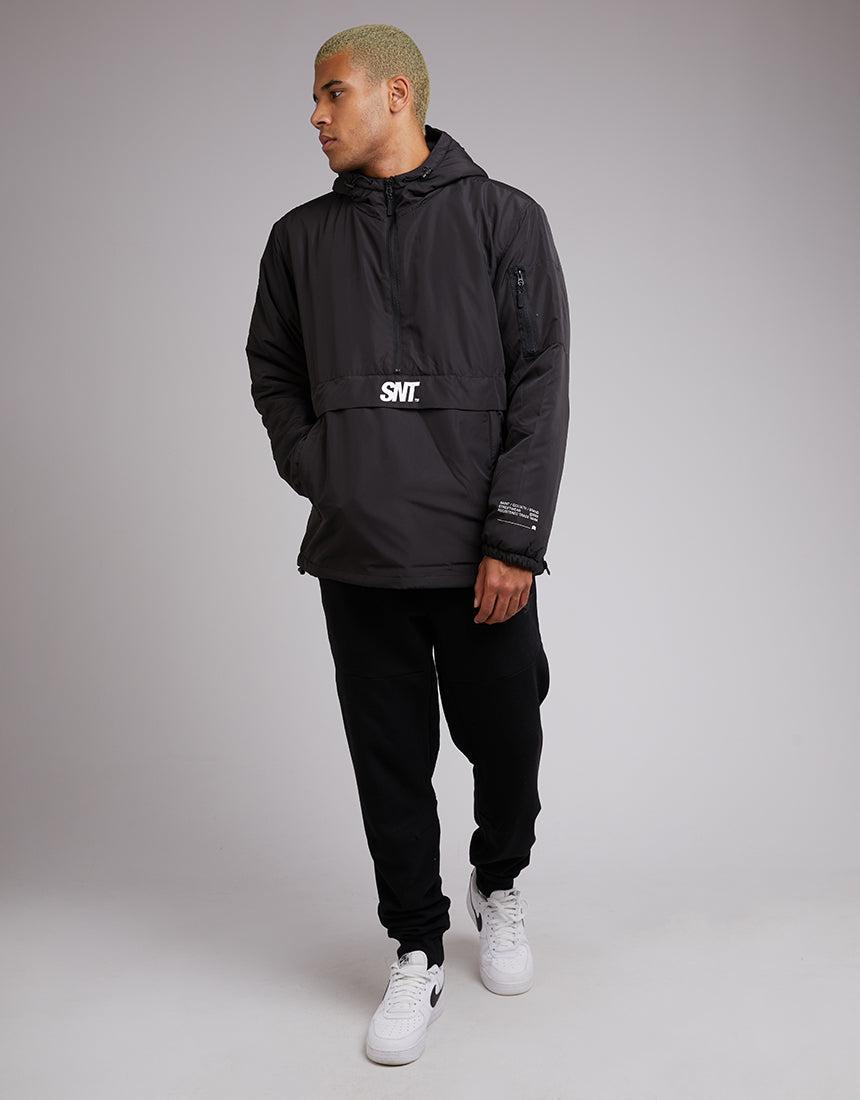 St. Goliath-Prime Pullover Jacket Black-Edge Clothing