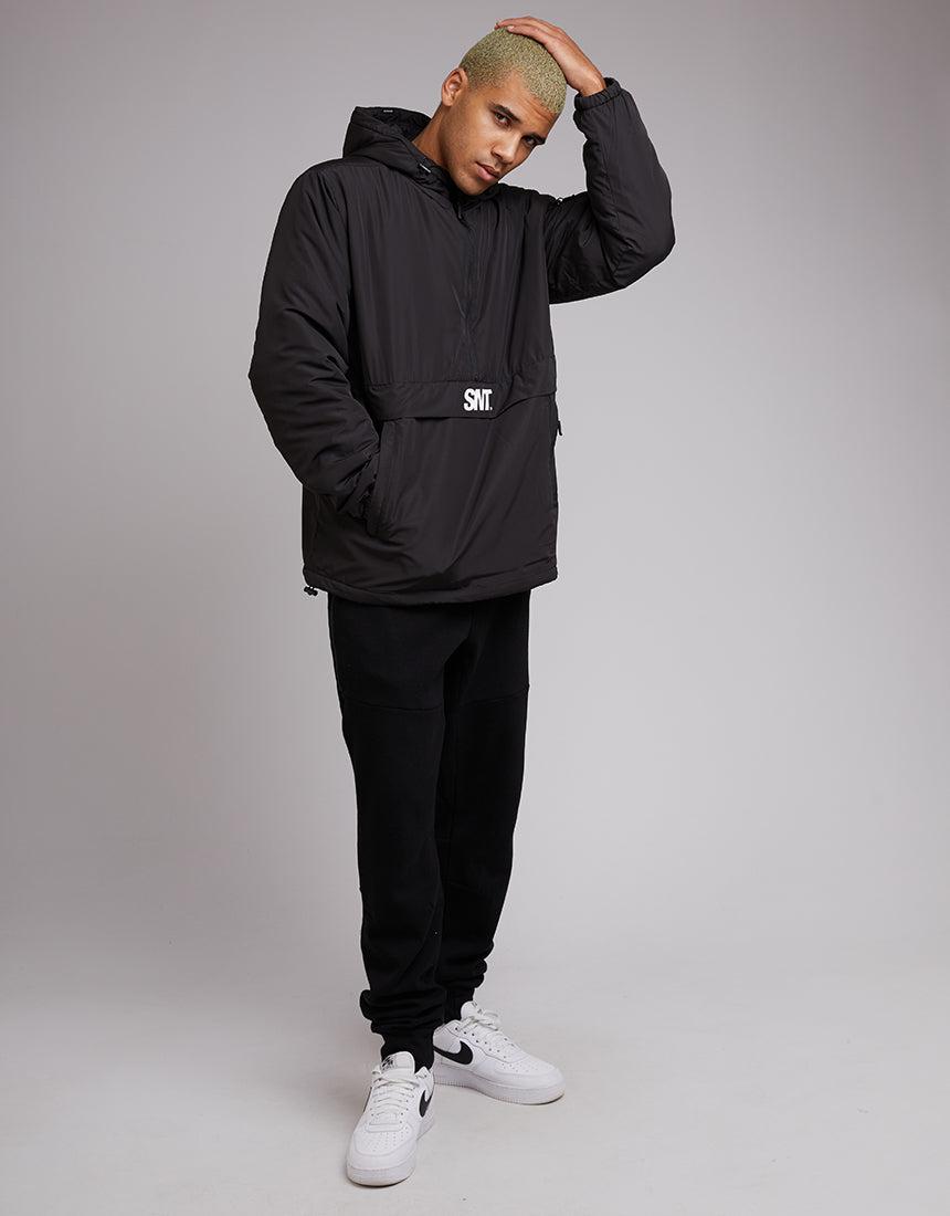 St. Goliath-Prime Pullover Jacket Black-Edge Clothing