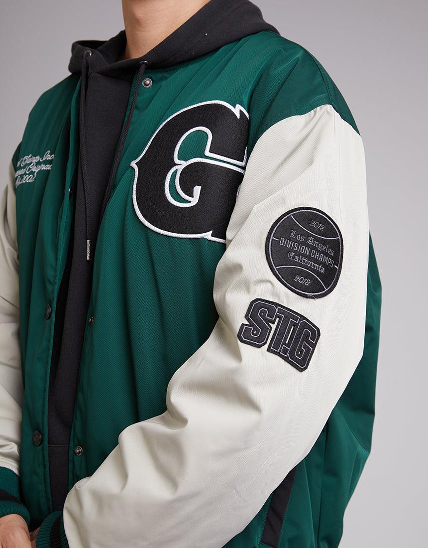 St. Goliath-Varsity Jacket Green-Edge Clothing