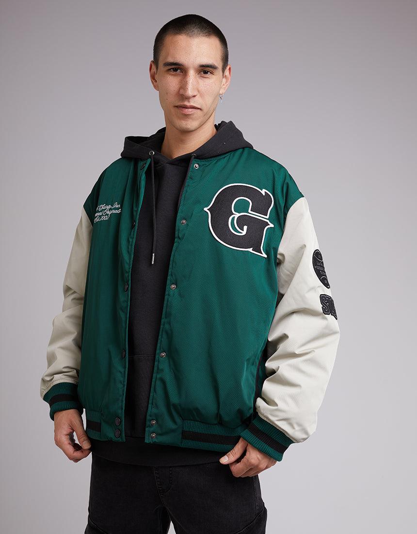 St. Goliath-Varsity Jacket Green-Edge Clothing