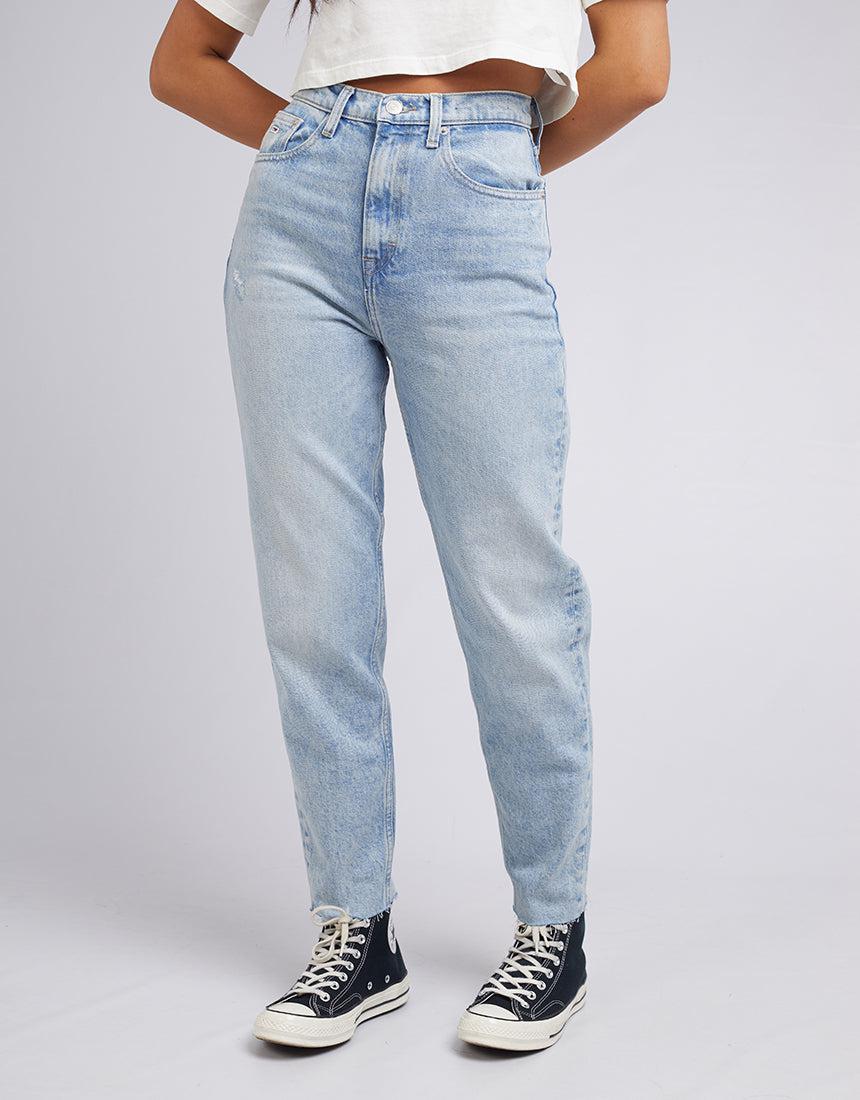 Tommy Hilfiger-Mom Jean Uhr Tprd Ce713 Denim Light-Edge Clothing