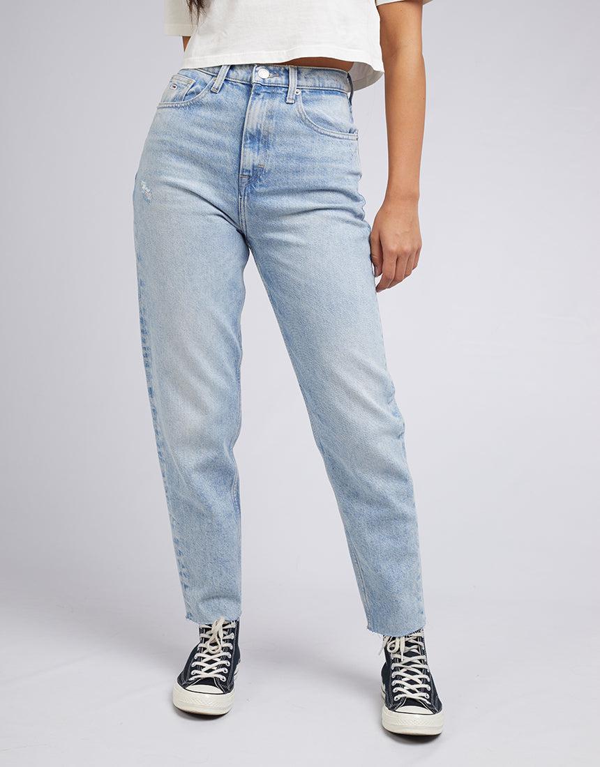 Tommy Hilfiger-Mom Jean Uhr Tprd Ce713 Denim Light-Edge Clothing