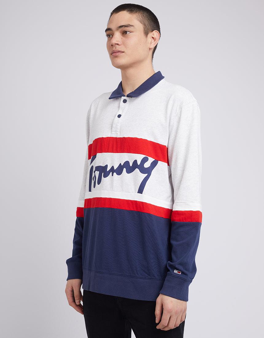 Tommy Hilfiger-Tjm Heritage Tommy Ls Polo Twilight Navy-Edge Clothing