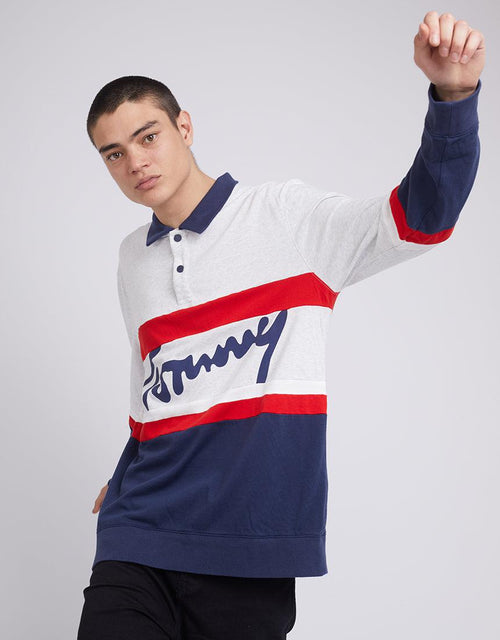 Tommy Hilfiger-Tjm Heritage Tommy Ls Polo Twilight Navy-Edge Clothing