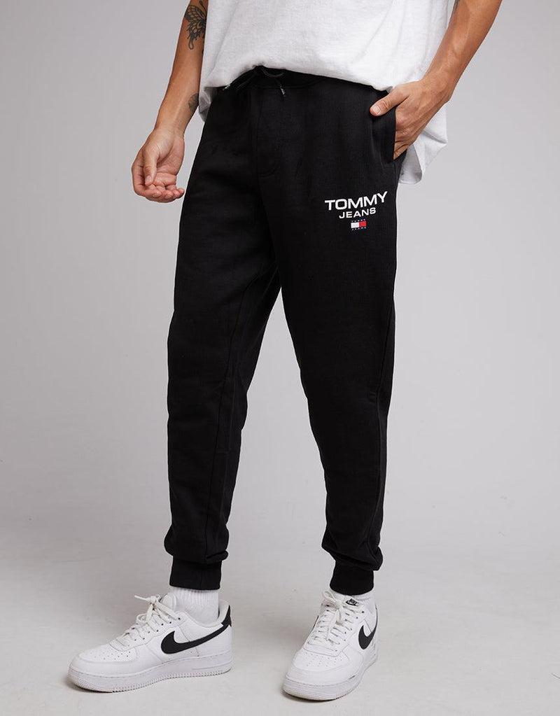 Tommy Hilfiger-Tjm Slim Entry Sweatpants Black-Edge Clothing