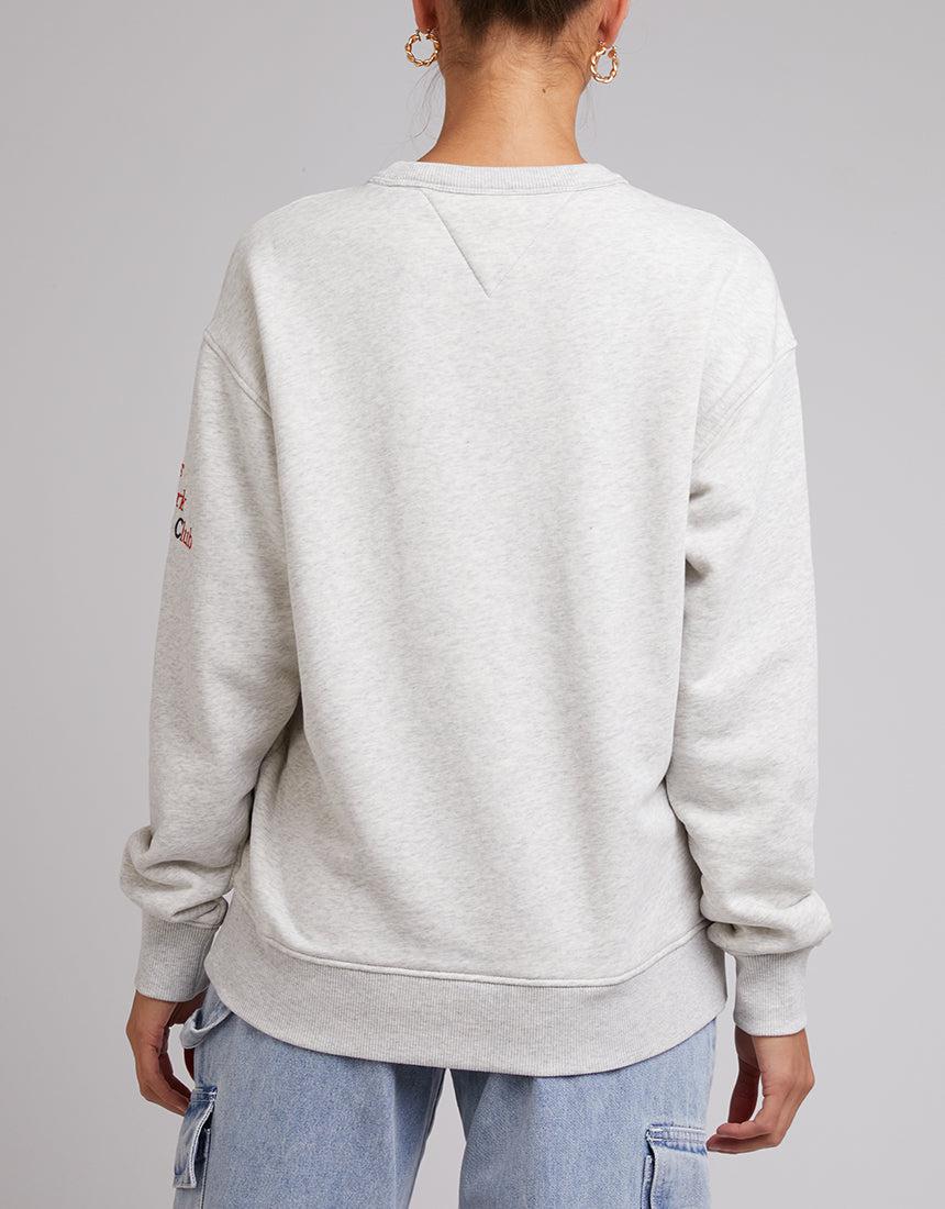 Tommy Hilfiger-Tjw Rlx Modern Sport 1 Crew Silver Grey Heather-Edge Clothing