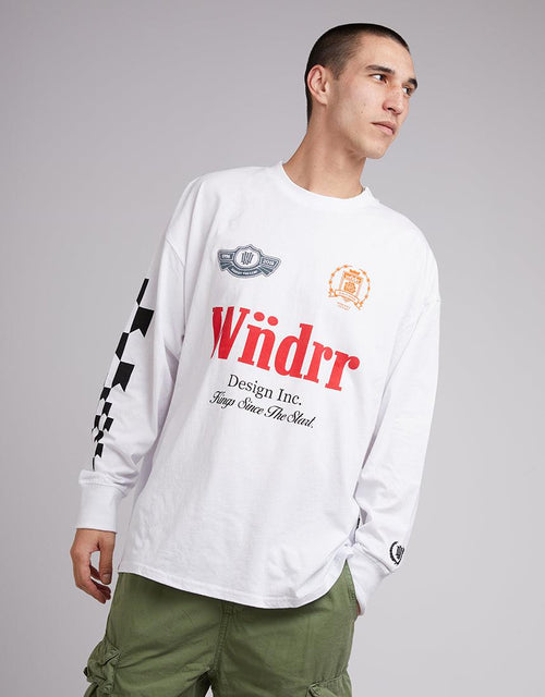 Wndrr-Slipstream Ls Tee White-Edge Clothing